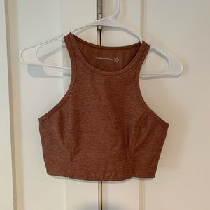 Outdoor Voices Athena Crop Top in Burnt Orange